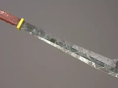 Axe Sword Free low-poly 3D model