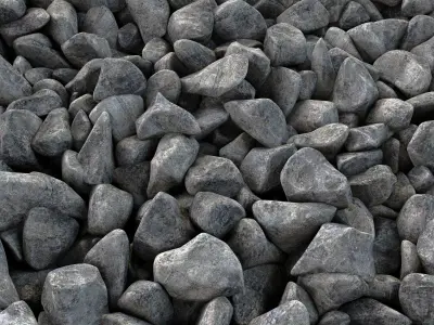 Gravel splinter smooth n3  3D model