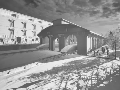 Train station 3D model