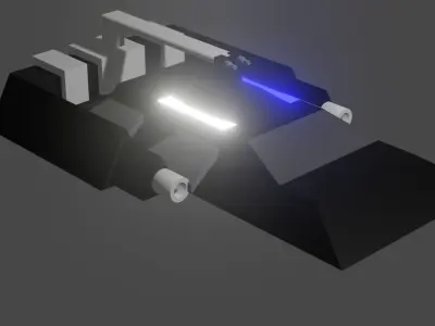 Little spaceship 3D model
