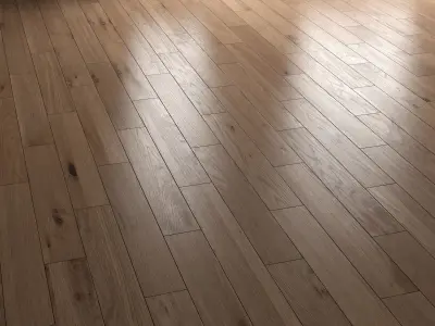 Wood floor 6 standart and herringbone 3D model