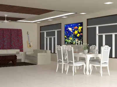 Interior Design 3D model 11