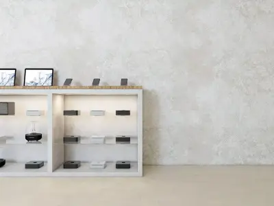 Glass Cabinet Low-poly 3D model