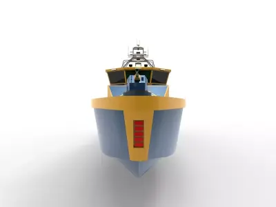 Offshore Patrol Vessel Low-poly 3D model purchase