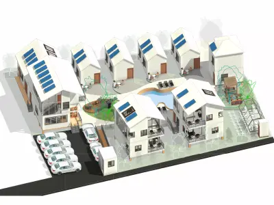 Sustainable Tourism Village Resort   3D model