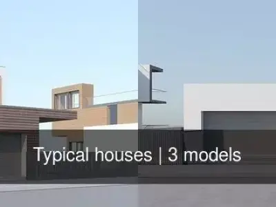 Typical houses 3D Model Pack
