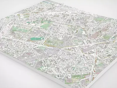 Cityscape Baku Azerbaijan  3D model