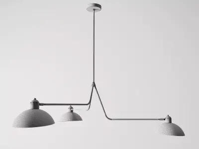 Gubi Multi-Lite 3-Arm Pendant Light Model 3D model