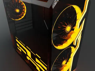 RGB PC Case Free 3D model