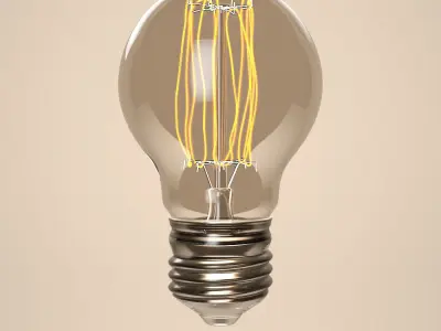 3D Spherical Bulb 3D model