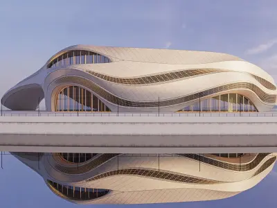 Futuristic building 47 3D model