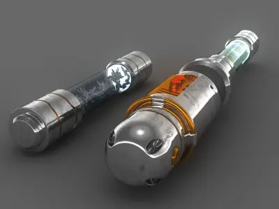 Sci-fi Energy Virus Container 3D model