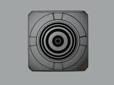 Spherical street clock 3D model