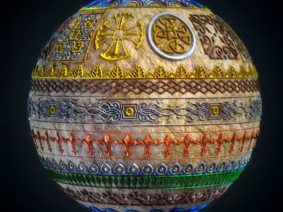 Trim Sheet Pattern - VOL 01 - Maps - SBsar Texture