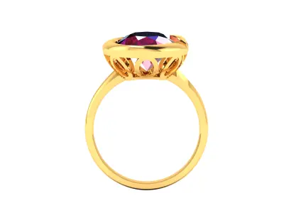 Women Ring  Render 3dm STL OBJ FBX Details 3D print model 198