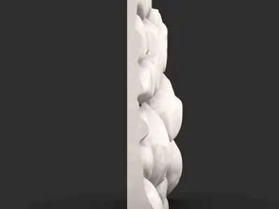 High Detail Stone Wall Section 3D print model purchase