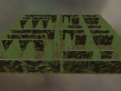 LABYRINTHE minecraft maze mod screenshots Low-poly 3D model