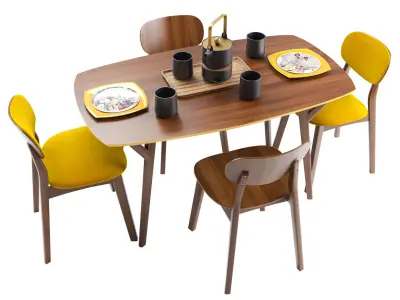 Proso Dining group set 3D model