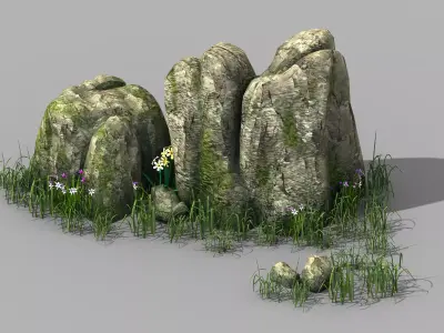Explore the mountains - Rocks 03 3D model