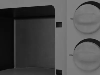 microwave Low-poly 3D model buy