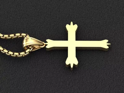 Cross Light Gold 3CP067 3DM STL 3D model