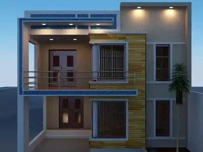 Compact Home Model 3D model