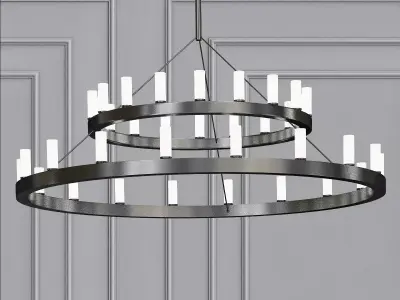 Chandelier 2 Tier Suspension 3D model
