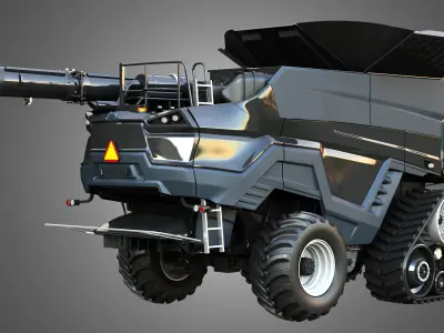 IDEAL - Combine Harvester - Rubber Track System 3D model