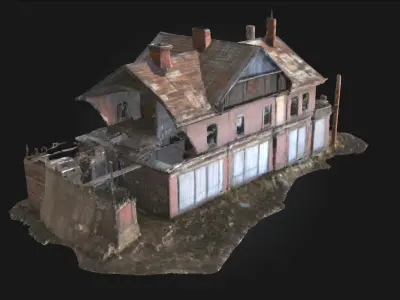 Desolate Manor  Echoes of Forgotten Grandeur 3D model