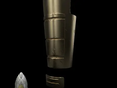 Mandalore the Ultimate forearm  star wars 3D digital dl 3D print model