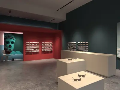 Interior Scene 10 - Glasses Shop 3D model 3D model