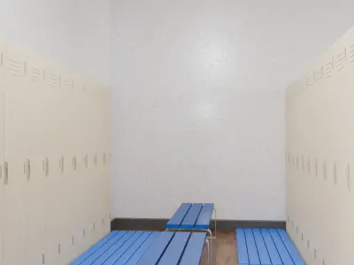 Locker room 3D model