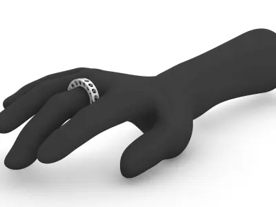 Lightweight Construction Ring  3D print model