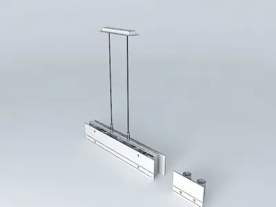 chandelier light fixture with two lights Free 3D model
