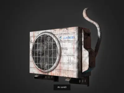 Backalley environment props 3D Model Pack