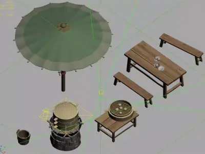 Beijing City Street - Baozipu 3D model