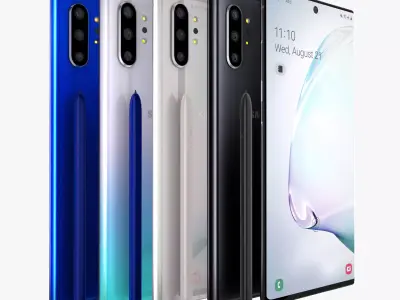 Samsung Galaxy Note 10 Plus Full Color 3D model