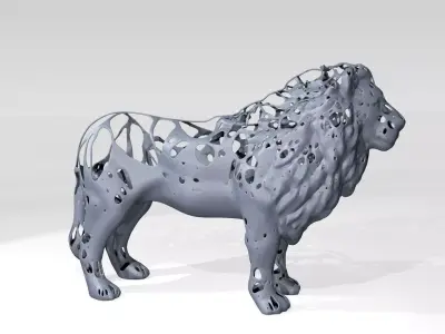 Lion Dust Voronoi 3D model