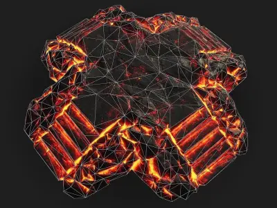 Staris Rock 13 Low-poly 3D model