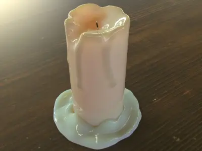 Stylized Candle Low-poly 3D model