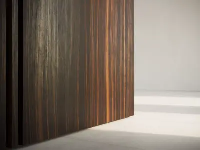 Ebony wood veneer seamless texture 3D model