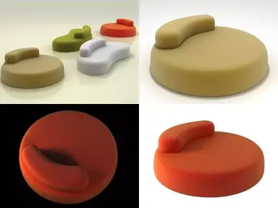 Bubble Rock Sofa 3D model