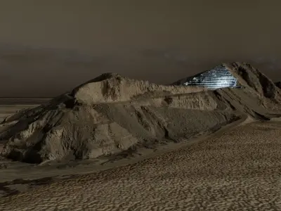 Pyramid Quarry Landscape 3D model