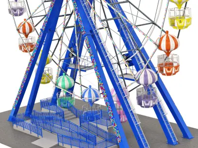Ferris Wheel Kissimmee Old Town 3D model