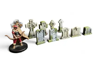 Tombstones 3D print model