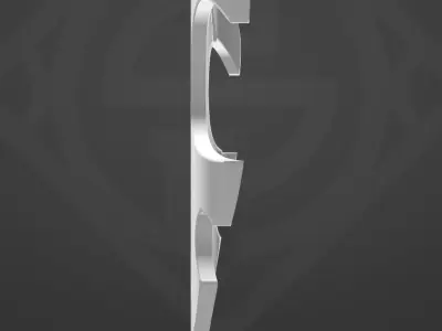 Medieval Silver Skull Pendant  3D print model