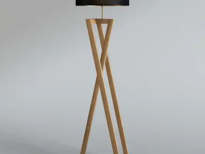 Lampara de pie 3D model