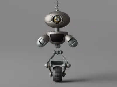 Robot V26 Low-poly 3D model
