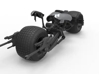 Batpod from The Dark Knight Scale 1 to 12 3D print model