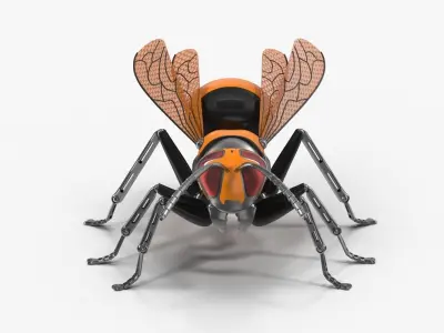 Mechanical wasp 3D model